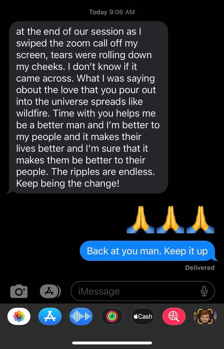 Client testimonial