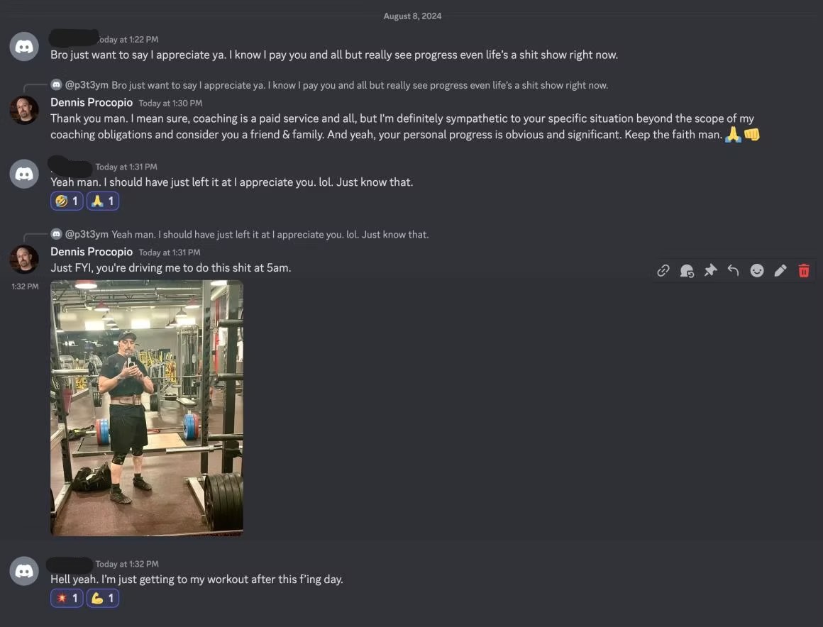 Client testimonial