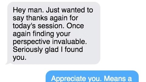 Client testimonial