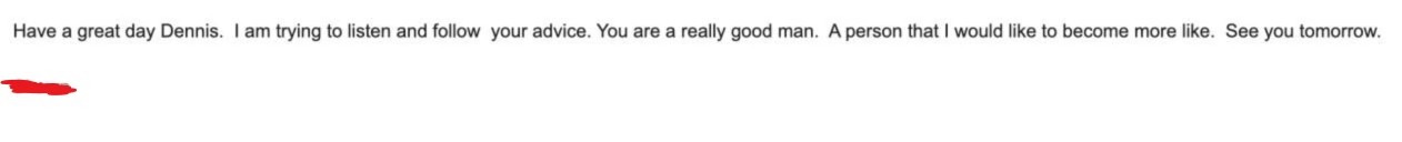 Client testimonial